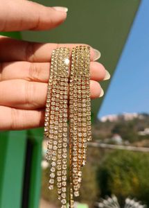 Stunning Rhinestone Dangle Earrings