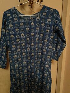 Blue Printed Kurta_Fixed Price