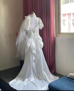 💓🦋Beautiful White Gown+headband Set💓💗