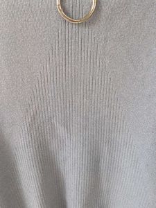 Mock Neck Sweater with Ring Detail