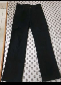Cargo Straight Jeans Black😍♥️👌