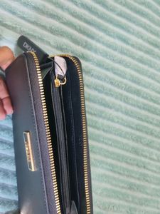 DKNY Black Zip Around Wallet