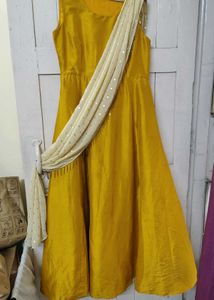 🔥💛Indya mustard gown for haldi yellow gowwn😍