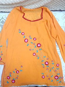 Floral Embroidered Kurta