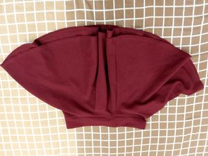 Burgundy Skater Skirt