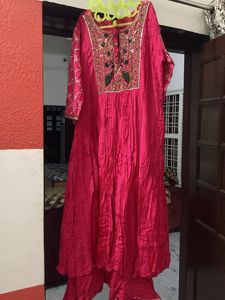 Gorgeous Hot Pink Anarkali Suit
