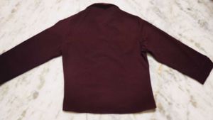 Burgundy Button-Down Shirt