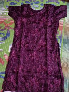 Burgundy Embroidered Salwar Kameez