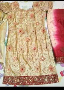 Embroidered Pajami Suit