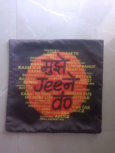 Unique 'Mujhe Jeene Do' Pillow Cover