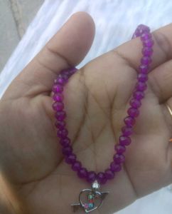 Beaded Chain with Heart Charm