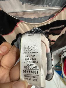 Marks &amp; Spencer Striped Midi Dress In V Good Form