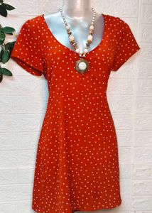Size M/L 🎁Buy 2 Get 1 Free 🎁Red Polka Dot Dress