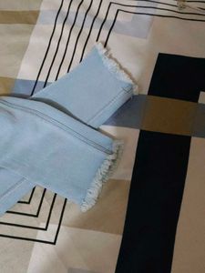 Light Wash Distressed High-Waisted Jeans