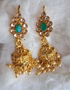 Gold Tone Indian Jewelry Set