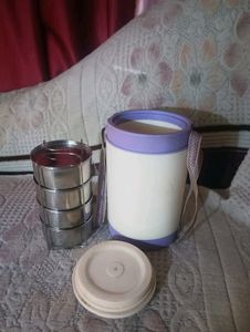 Fancy Steal Luch Box Good Condition