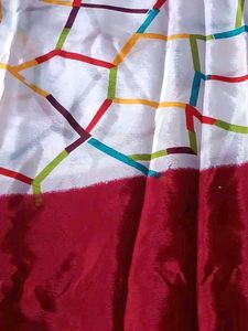 Elegant White Printed Saree