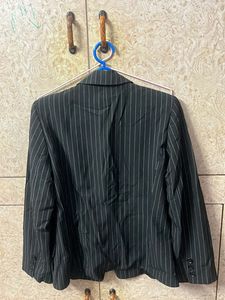 Women’s Black Striped Blazer