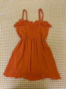 Cute Orange Dress Fits S/M