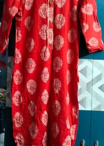Red Printed Kurti