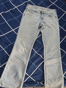 Light Blue Straight Fit Denim