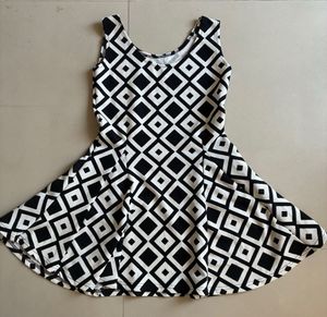 Black & White Diamond Dress