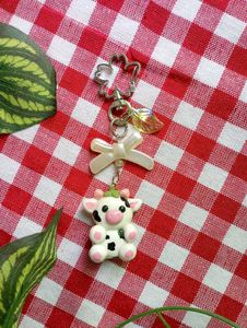Cow Keychain