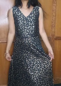 Elegant Black &amp; Gold Dress