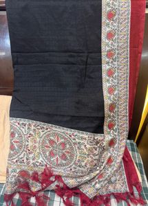 Elegant Black &amp; Red Dupatta