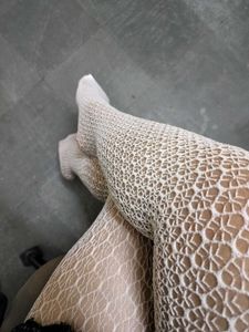 White Patterned Leggings
