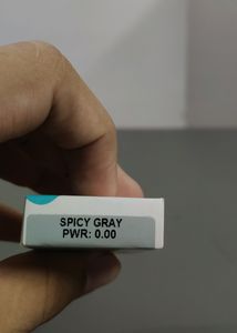 2 Monthtly Gray Coloured Lens From Aqua Color + Aqua Lens Comfort Solution For Lens + New Lens Case
