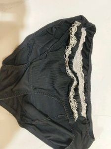 Black Lace Trim Panties