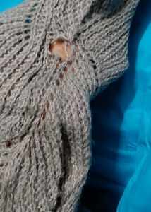 Branded Grey Knit Sweater