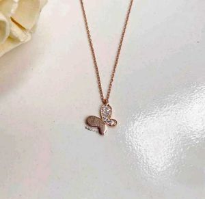Rose Gold Chain with Butterfly Pendant