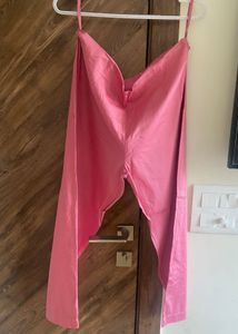 Pink Printed Kurta Set