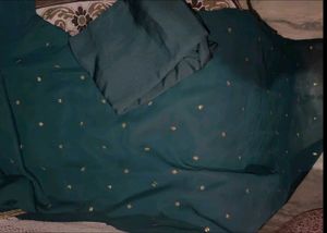 Green 💚 Faux Georgette Sequin Pattern Kurta set