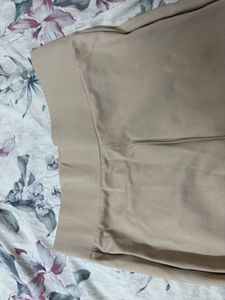 Beige Flared Leggings