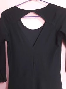 Navy Blue Fit &amp; Flare Dress