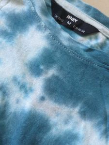 Blue Tie-Dye Graphic T-Shirt