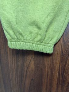 Green Cotton Blend Joggers