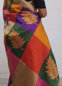Colorful Patchwork Saree
