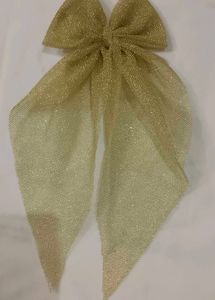 Golden Hair Bow🎀( Pack Of 2)
