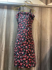 Floral Print Ruffle Mini Dress