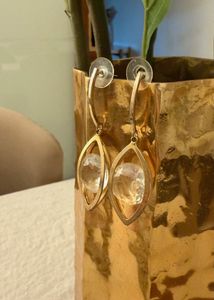 Eye Shaped Golden Earrings✨✨