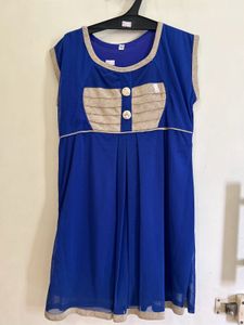 Blue Sleeveless Dress