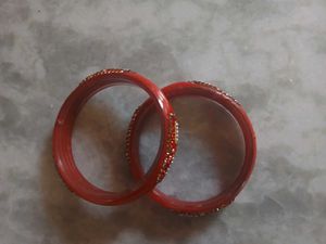 Red Bangles - Set of 2
