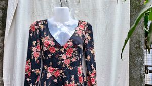 2226 GORGEOUS FOREVER 21 FLORAL MINI DRESS