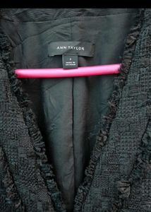 ANN TAYLOR Black Tweed Blazer