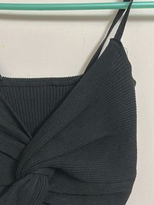 Black Ruched Cami Top