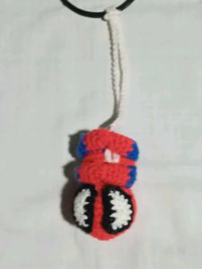 Crochet Spider Man Keychain